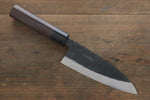 岩井 貴行 白鋼二號 黑打 出刃  150mm 紫檀木握把 - 清助刃物
