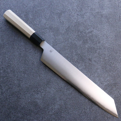 菊月 銀三鋼 霞研 切付牛刀 日本刀 270mm 木蘭 握把 - 清助刃物