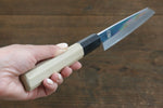 重陽 白鋼 鏡面處理 切付多用途小刀  135mm 木蘭握把 - 清助刃物