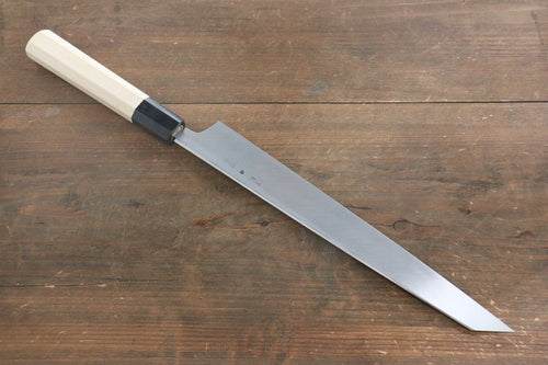 重陽 白鋼 鏡面處理 劍型柳刃  300mm 木蘭 握把 - 清助刃物
