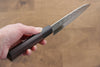 黑崎 優 閃光 SG2 鎚目 多用途小刀  150mm 紫檀木（口輪：黑合成木） 握把 - 清助刃物