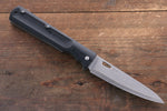 佐治 武士 R2/SG2 大馬士革紋 可折疊 多用途小刀 日本刀 120mm 碳纖維 握把 - 清助刃物
