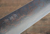 佐治 武士 青鋼二號 有色大馬士革紋 文化刀 日本刀 180mm 鐵木 握把 - 清助刃物