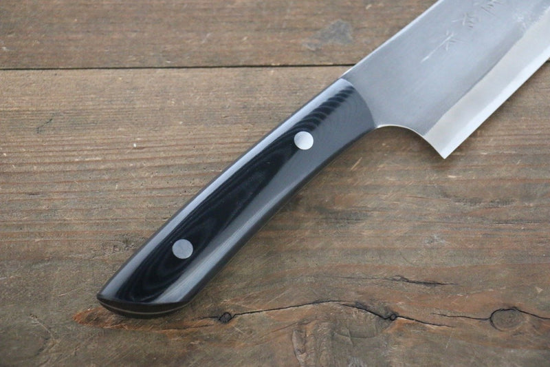 佐治 武士 Vinno1 切付牛刀 日本刀 210mm 黑米卡塔（樹脂複合材料） 握把 - 清助刃物