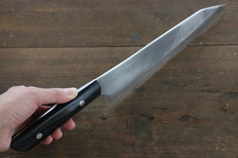 佐治 武士 Vinno1 切付牛刀 日本刀 210mm 黑米卡塔（樹脂複合材料） 握把 - 清助刃物