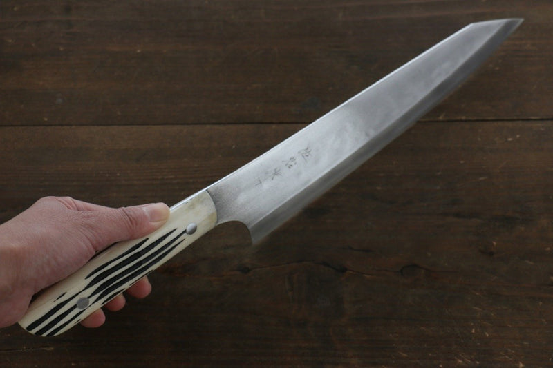 佐治 武士 Vinno1 切付牛刀  240mm 牛骨 握把 - 清助刃物