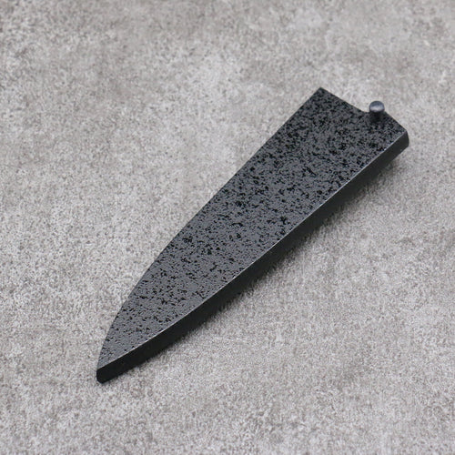 黑石目圖樣 木蘭 鞘 120mm 多用途小刀用 附合成木安全栓 Kaneko - 清助刃物