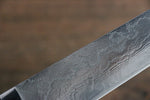 佐治 武士 VG10 鑽石面處理 大馬士革紋 筋引  240mm 綠米卡塔（樹脂複合材料） 握把 - 清助刃物