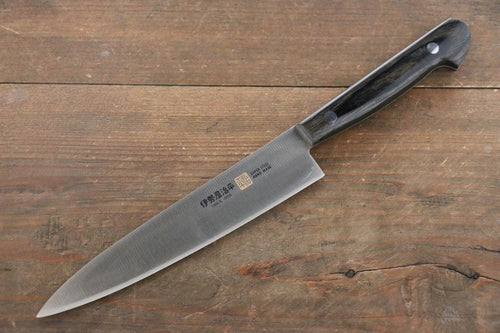 伊勢屋 鉬鋼（MOL） 多用途小刀  150mm 黑合成木 握把 - 清助刃物