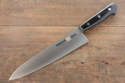 伊勢屋 鉬鋼（MOL） 牛刀 日本刀 210mm 黑合成木 握把 - 清助刃物