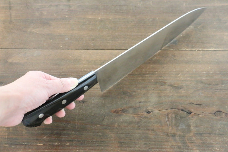 伊勢屋 鉬鋼（MOL） 牛刀  210mm 黑合成木 握把 - 清助刃物
