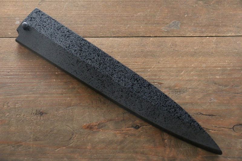黑石目圖樣 木蘭 鞘 柳刃用 附合成木安全栓 210mm Houei - 清助刃物