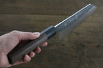 黑崎 優 超級青鋼 鎚目 文化刀 日本刀 165mm 紫檀木握把 - 清助刃物