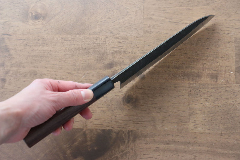 安立 勝重 超級青鋼 三德刀 日本刀 165mm 紫檀木 握把 - 清助刃物