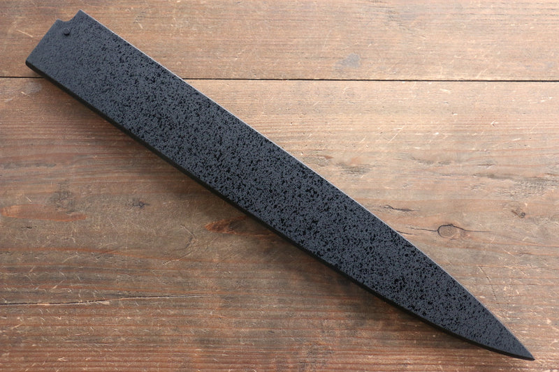 黑石目圖樣 木蘭 鞘 柳刃用 附合成木安全栓 330mm Houei - 清助刃物