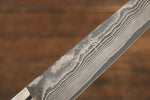 佐治 武士 VG10 黑色大馬士革紋 牛排刀  125mm 白牛骨 握把 - 清助刃物