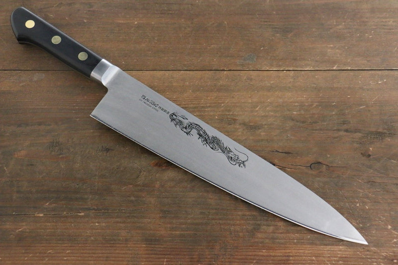 Misono 瑞典鋼刻有龍的圖樣牛刀– 清助刃物