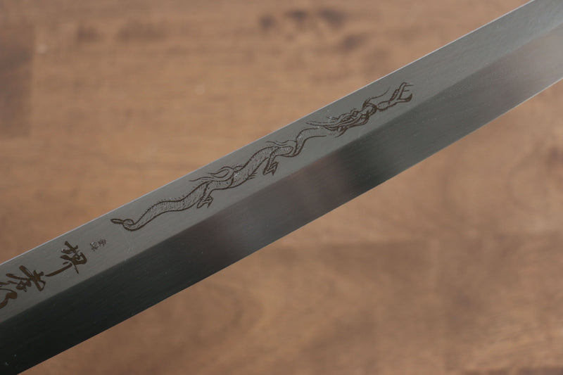 堺 孝行 本燒 VG10 刻有龍的圖樣 劍型柳刃  300mm 雞翅木 握把 附刀鞘 - 清助刃物