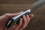 佐治 武士 VG10 大馬士革紋 三德刀 日本刀 180mm 黑米卡塔（樹脂複合材料） 握把 - 清助刃物