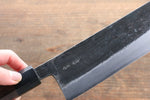 岩井 貴行 超級青鋼 黑打 菜切  165mm 紫檀木握把 - 清助刃物