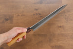 黑崎 優 風神 超級青鋼 鎚目 牛刀  270mm 櫸木 握把 - 清助刃物