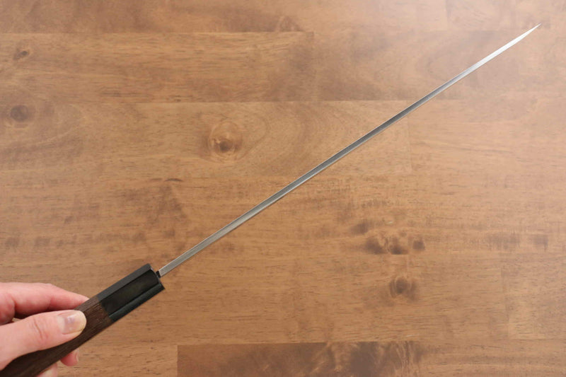 堺 孝行 鉬鋼（MOL） 柳刃  雞翅木（兩側帶水牛環型設計）握把 - 清助刃物