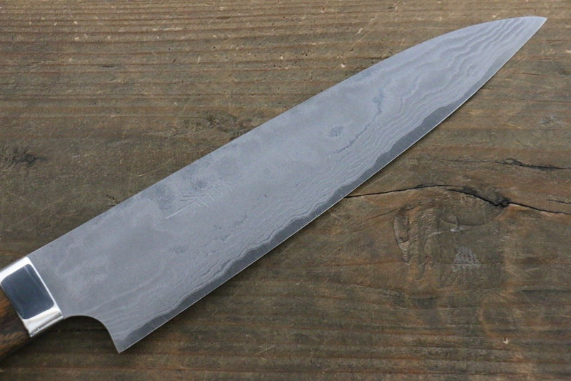佐治 武士 超級青鋼 牛刀 日本刀 180mm 鐵木 握把 - 清助刃物