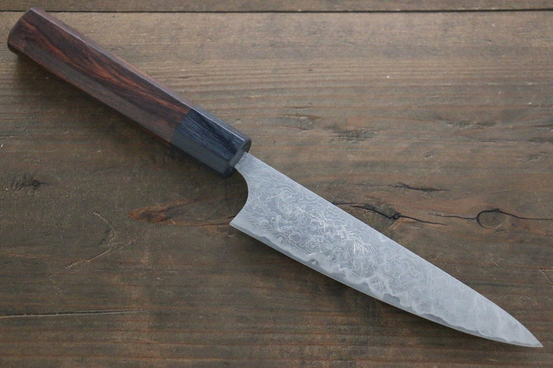 佐治 武士 R2/SG2 多用途小刀 日本刀 135mm 紫檀木 握把 - 清助刃物