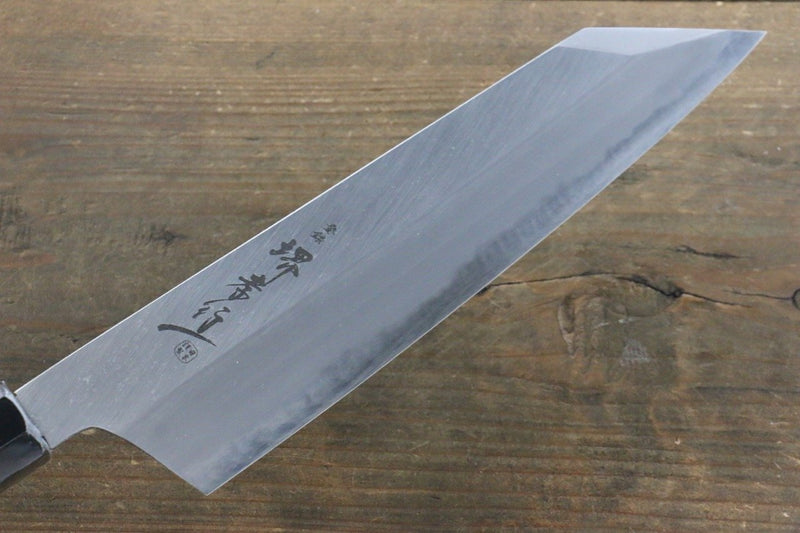 堺 孝行 焰 青鋼二號 劍型牛刀 日本刀 225mm 黑檀握把 - 清助刃物