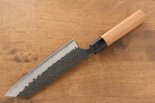 昌景 小石 超級青鋼 黑打 文化刀  165mm 美國櫻桃木握把 - 清助刃物