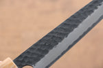 清助 黑白 超級青鋼 鎚目 多用途小刀  135mm 玻利維亞玫瑰木 握把 - 清助刃物