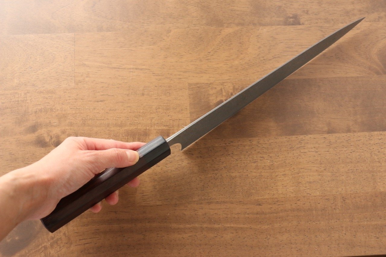 昌景 雲 VG10 大馬士革紋 筋引 270mm 紫檀木 握把 - 清助刃物