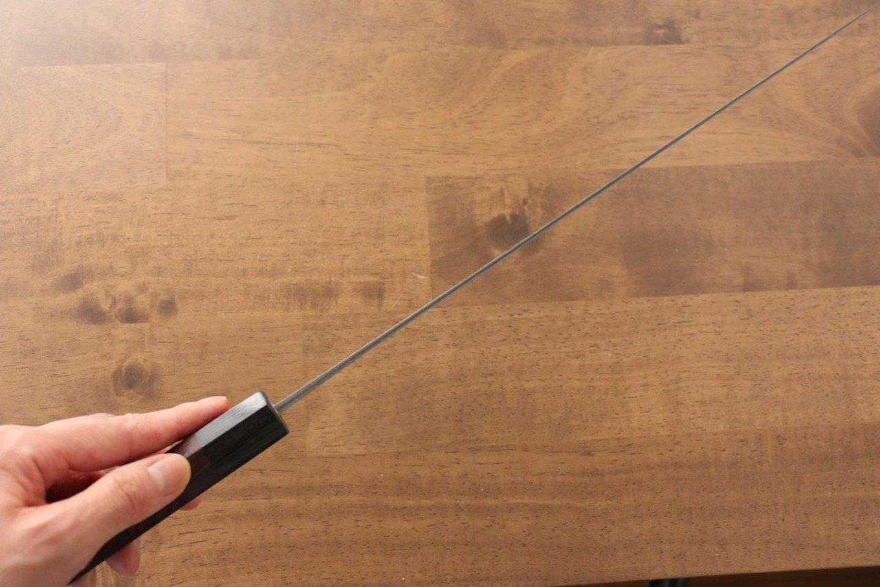 昌景 雲 VG10 大馬士革紋 筋引 270mm 紫檀木 握把 - 清助刃物