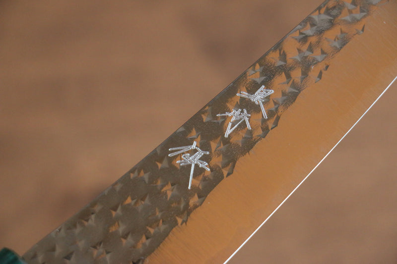 黑崎 優 閃光 銳 SG2 鎚目 多用途小刀  150mm 紫檀木（口輪：綠合成木） 握把 - 清助刃物