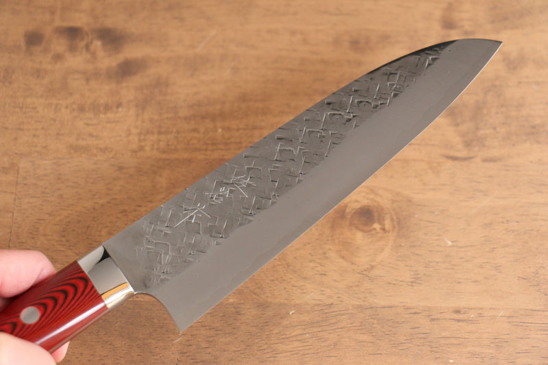 佐治 武士 SRS13 鎚目 三德刀  165mm 紅米卡塔（樹脂複合材料） 握把 - 清助刃物