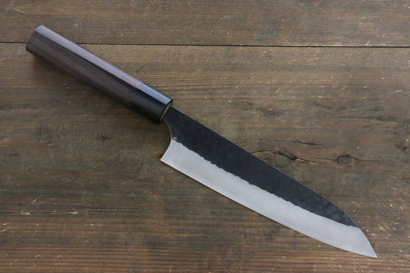 安立 勝重 超級青鋼 牛刀 日本刀 180mm 紫檀木 握把 - 清助刃物