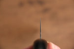 清助 VG10 8層大馬士革紋 打磨處理 牛刀  210mm 黑合成木 握把 - 清助刃物