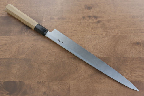 菊月 白鋼二號 霞研 柳刃 日本刀 300mm 木蘭握把 - 清助刃物