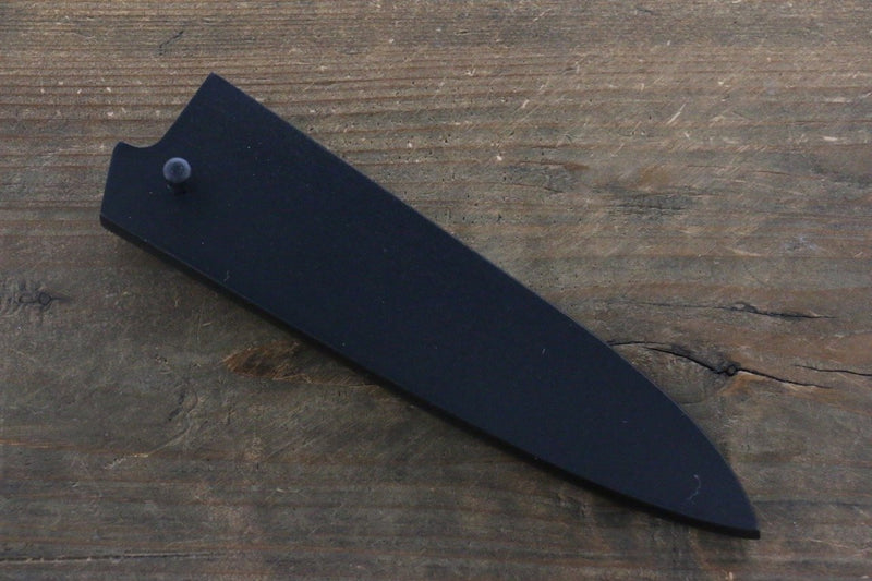 黑 木蘭 鞘 多用途小刀用 附合成木安全栓 120mm Kaneko - 清助刃物