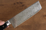 清助 鏡子 AUS10 鏡面處理 大馬士革紋 菜切  170mm 黑合成木 握把 - 清助刃物