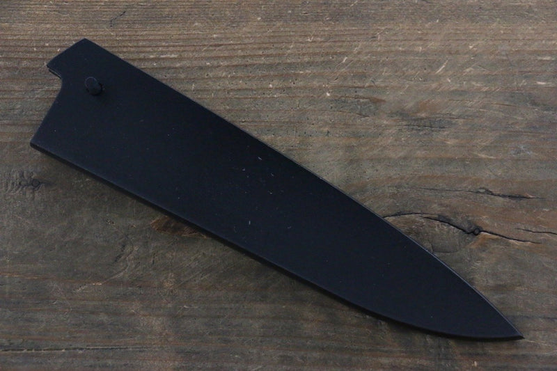 黑 木蘭 鞘 多用途小刀用 附合成木安全栓 150mm Kaneko - 清助刃物