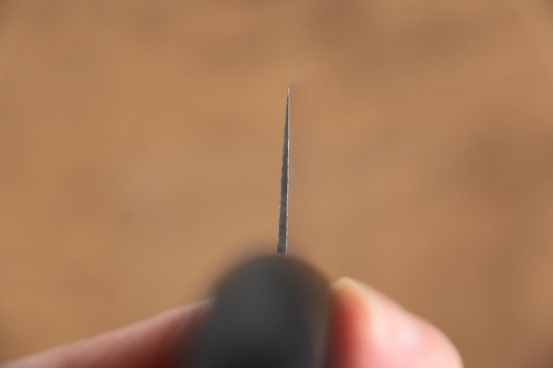 清助 鏡子 AUS10 鏡面處理 大馬士革紋 菜切  170mm 黑合成木 握把 - 清助刃物