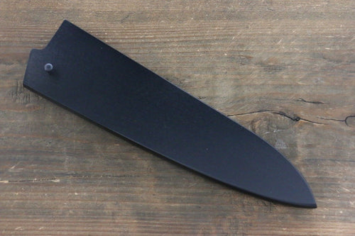 黑 木蘭 鞘 牛刀用 附合成木安全栓 180mm Kaneko - 清助刃物