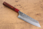 加藤 義實 超級青鋼 梨地 文化刀  170mm 紅宏都拉斯紫檀木 握把 - 清助刃物