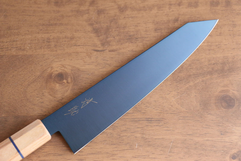 清助 SK-85鋼 離子鍍 切付牛刀 日本刀 210mm 白木 握把 - 清助刃物