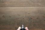 佐治 武士 超級青鋼 黑打 牛刀  180mm 黑米卡塔（樹脂複合材料） 握把 - 清助刃物