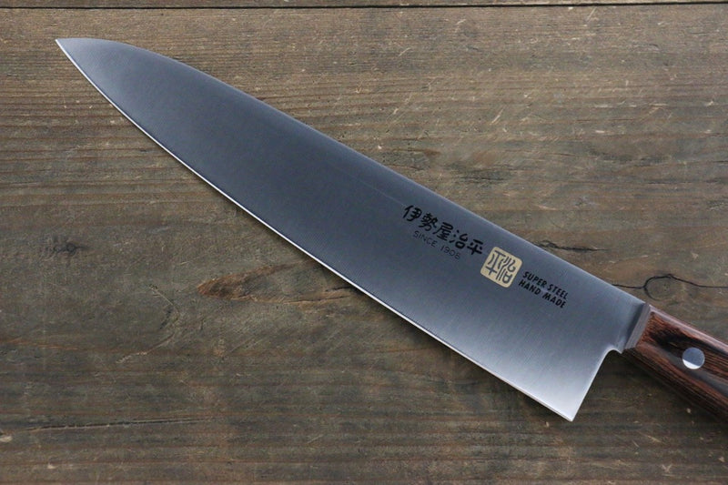 伊勢屋 鉬鋼（MOL） 牛刀 日本刀 210mm 桃花心木 握把 - 清助刃物