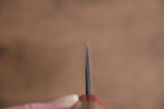 清助 Kurumi 青鋼 黑打 文化刀  180mm 核桃木（兩側帶紅色環型設計） 握把 - 清助刃物