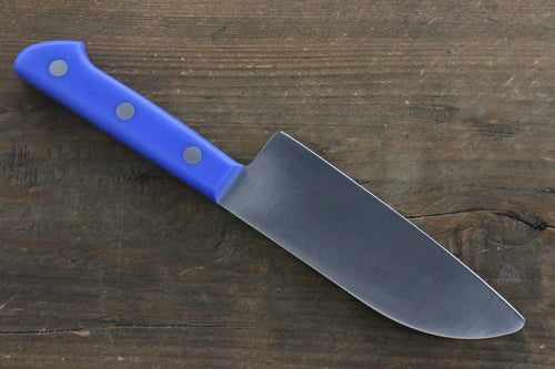 堺 孝行 鉬鋼（MOL） 兒童用刀  120mm - 藍色柄 - 清助刃物