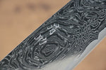 清助 海浪 AUS10 鏡面處理 大馬士革紋 三德刀  165mm 橡木 握把 - 清助刃物